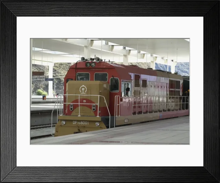 Framed Print : Engine, New Railway station, Beijing to Lhasa, Lhasa, Tibet, China, Asia Framed Print : Engine, New Railway station, Beijing to Lhasa, Lhasa, Tibet, China, Asia