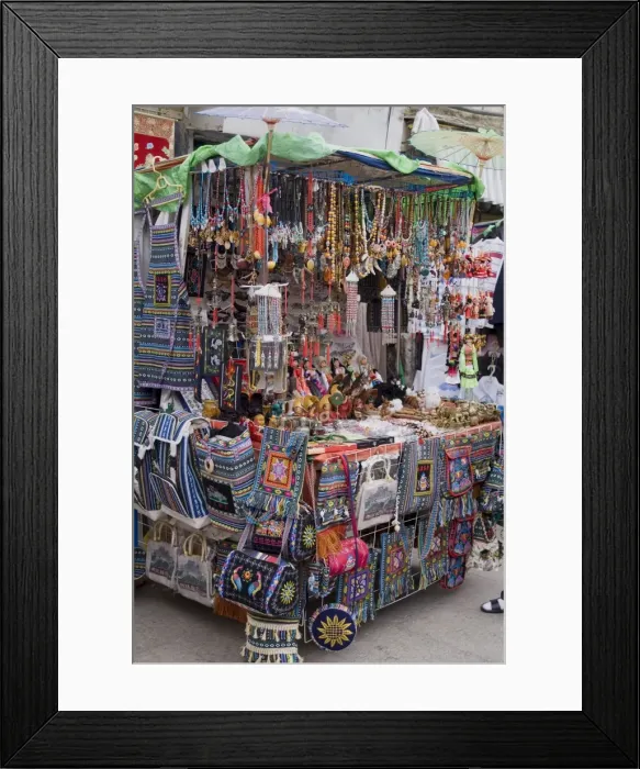 Framed Print : Souvenir stall, Barkhor, Lhasa, Tibet, China, Asia Framed Print : Souvenir stall, Barkhor, Lhasa, Tibet, China, Asia