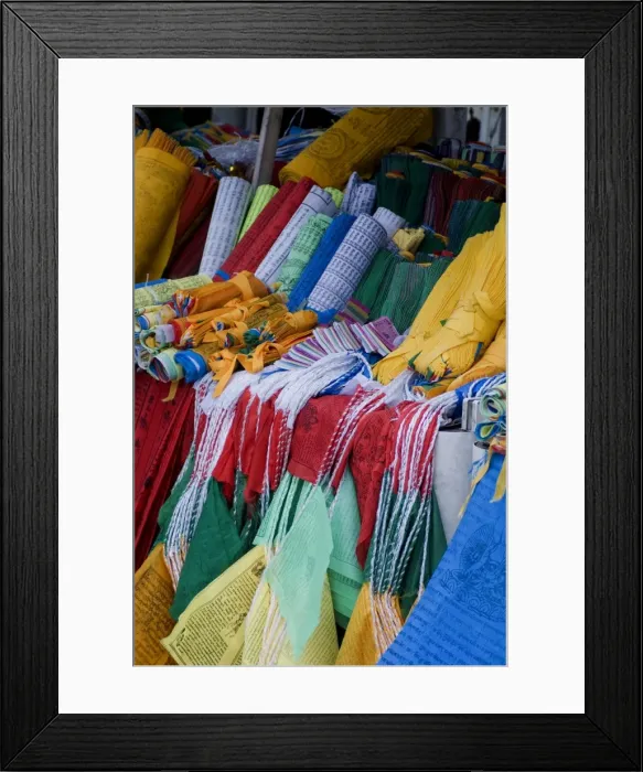 Framed Print : Prayer flags, Barkhor, Lhasa, Tibet, China, Asia Framed Print : Prayer flags, Barkhor, Lhasa, Tibet, China, Asia