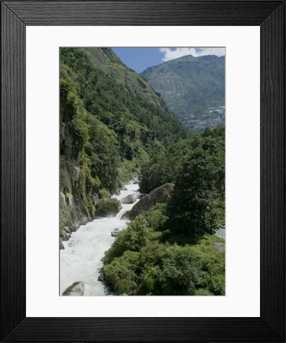 Framed Print : Friendship Bridge, border between Nepal and Tibet, China, Asia Framed Print : Friendship Bridge, border between Nepal and Tibet, China, Asia
