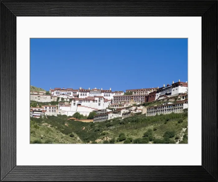 Framed Print : Ganden Monastery, near Lhasa, Tibet, China, Asia Framed Print : Ganden Monastery, near Lhasa, Tibet, China, Asia