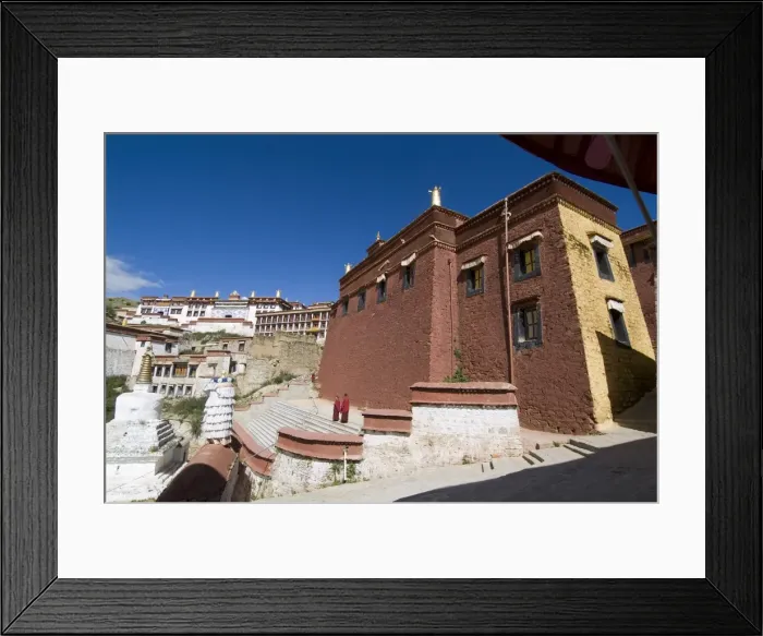 Framed Print : Ganden Monastery, near Lhasa, Tibet, China, Asia Framed Print : Ganden Monastery, near Lhasa, Tibet, China, Asia