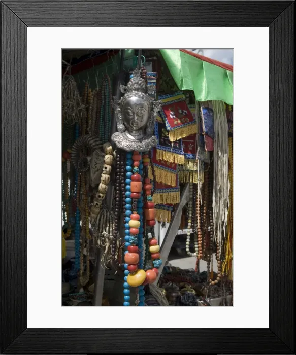 Framed Print : Souvenirs, Jokhang Square, Lhasa, Tibet, China, Asia Framed Print : Souvenirs, Jokhang Square, Lhasa, Tibet, China, Asia