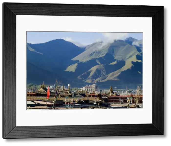 Framed Print : View over Lhasa, Tibet, China, Asia Framed Print : View over Lhasa, Tibet, China, Asia