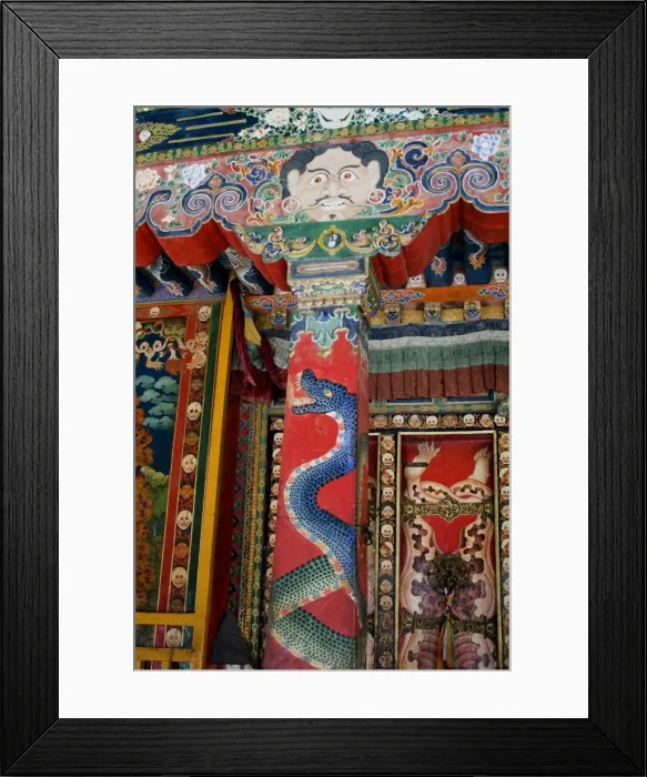 Framed Print : Detail, Nechung Monastery, Lhasa, Tibet, China, Asia Framed Print : Detail, Nechung Monastery, Lhasa, Tibet, China, Asia