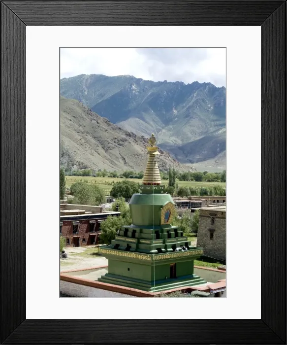 Framed Print : Stupa, Samye Monastery, Tibet, China, Asia Framed Print : Stupa, Samye Monastery, Tibet, China, Asia