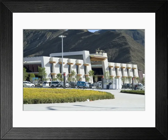 Framed Print : New Railway station, Beijing to Lhasa, Lhasa, Tibet, China, Asia Framed Print : New Railway station, Beijing to Lhasa, Lhasa, Tibet, China, Asia