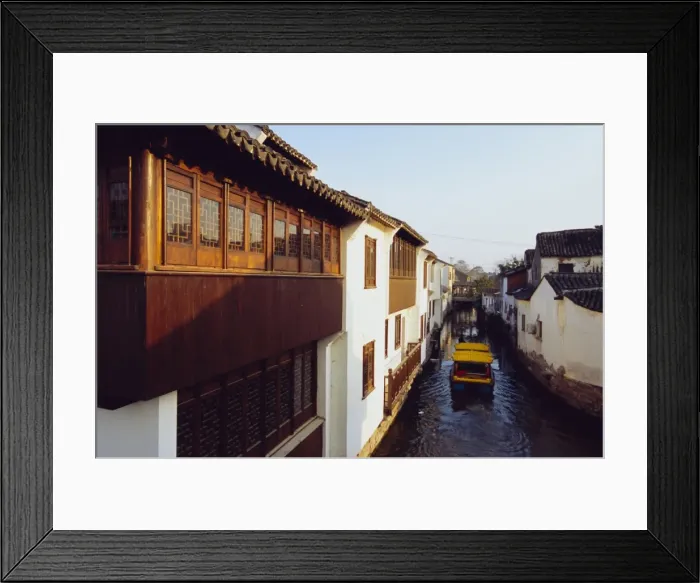 Framed Print : Canal in Suzhou, China