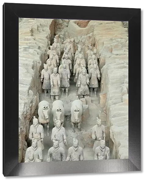 Terracotta Army, guarded the first Emperor of China, Qin Shi Huangdis tomb