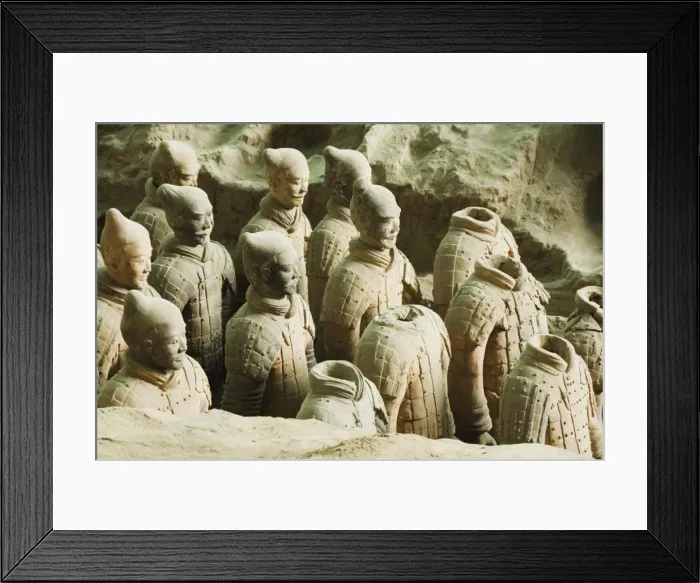 Framed Print : Pit 1 of the Mausoleum of the First Qin Emperor housed in The Museum of the Terracotta Warriors opened in 1979, near Xian City, Shaanxi Province Framed Print : Pit 1 of the Mausoleum of the First Qin Emperor housed in The Museum of the Terracotta Warriors opened in 1979, near Xian City, Shaanxi Province