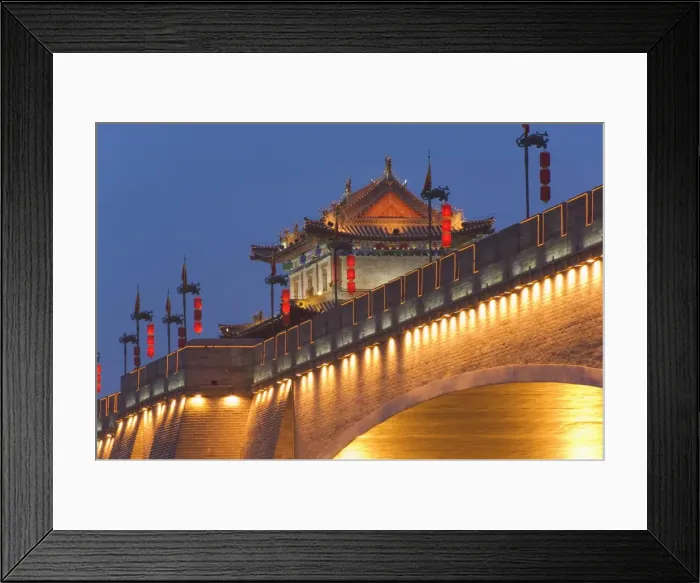 Framed Print : City walls and fortified watch tower built during the first reign of Hongwu Framed Print : City walls and fortified watch tower built during the first reign of Hongwu