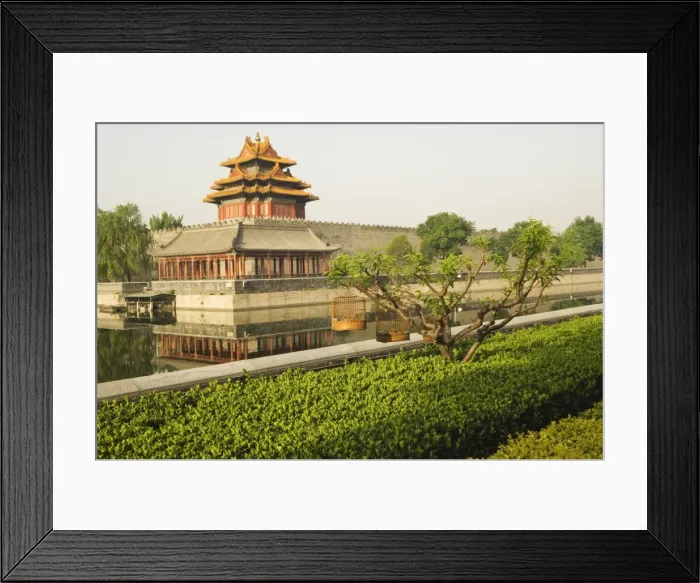 Framed Print : Wall tower of The Forbidden City Palace Museum, UNESCO World Heritage Site