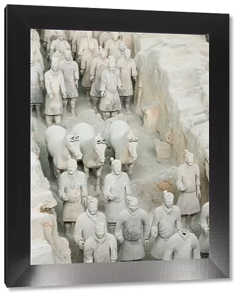 Pit 1 of Mausoleum of the First Qin Emperor housed in The Museum of the Terracotta Warriors