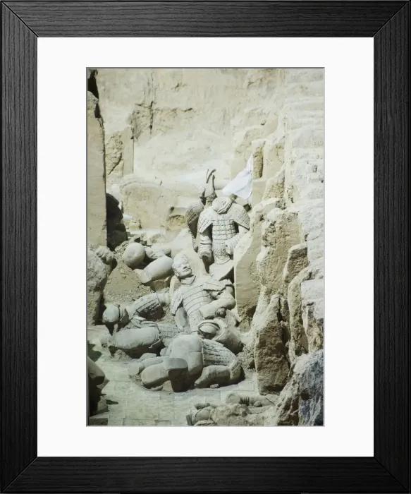 Framed Print : Pit 3, Mausoleum of the first Qin Emperor housed in The Museum of the Terracotta Warriors opened in 1979 near Xian City, Shaanxi Province Framed Print : Pit 3, Mausoleum of the first Qin Emperor housed in The Museum of the Terracotta Warriors opened in 1979 near Xian City, Shaanxi Province