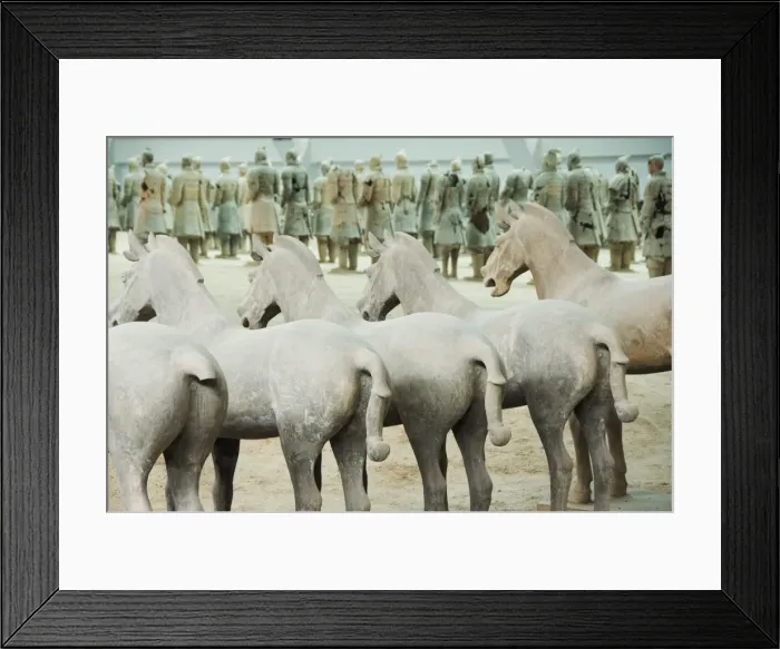 Framed Print : Pit 1, Mausoleum of the first Qin Emperor housed in The Museum of the Terracotta Warriors opened in 1979 near Xian City, Shaanxi Province Framed Print : Pit 1, Mausoleum of the first Qin Emperor housed in The Museum of the Terracotta Warriors opened in 1979 near Xian City, Shaanxi Province