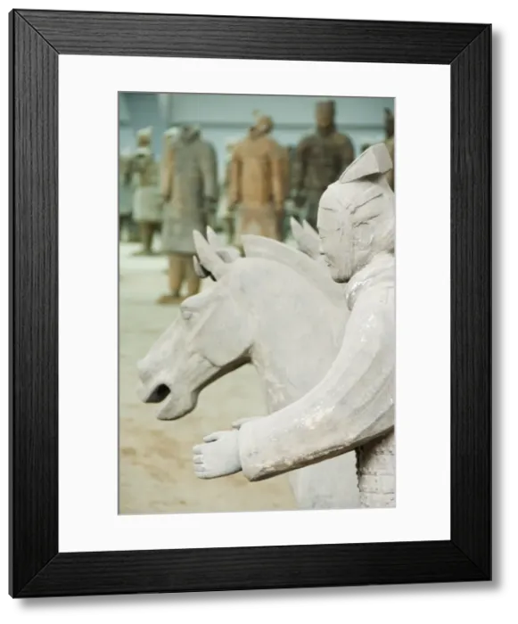 Framed Print : Pit 1, Mausoleum of the first Qin Emperor housed in The Museum of the Terracotta Warriors opened in 1979 near Xian City, Shaanxi Province Framed Print : Pit 1, Mausoleum of the first Qin Emperor housed in The Museum of the Terracotta Warriors opened in 1979 near Xian City, Shaanxi Province