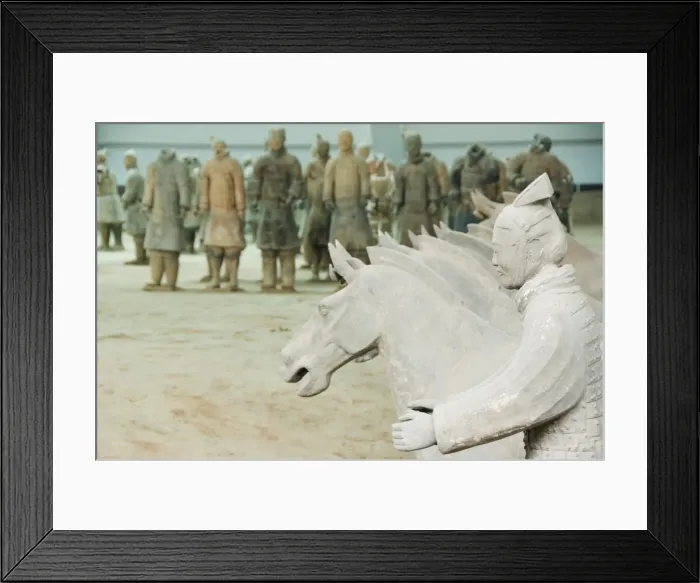 Framed Print : Pit 1, Mausoleum of the first Qin Emperor housed in The Museum of the Terracotta Warriors opened in 1979 near Xian City, Shaanxi Province Framed Print : Pit 1, Mausoleum of the first Qin Emperor housed in The Museum of the Terracotta Warriors opened in 1979 near Xian City, Shaanxi Province
