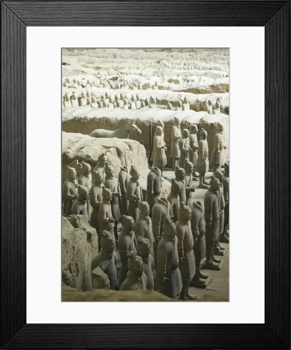 Framed Print : Pit 1, Mausoleum of the first Qin Emperor housed in The Museum of the Terracotta Warriors opened in 1979 near Xian City, Shaanxi Province Framed Print : Pit 1, Mausoleum of the first Qin Emperor housed in The Museum of the Terracotta Warriors opened in 1979 near Xian City, Shaanxi Province
