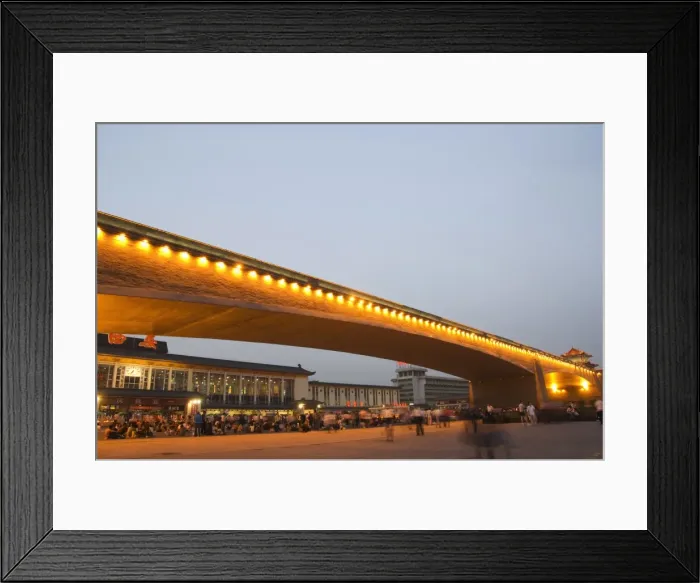 Framed Print : The City Walls built during the first reign of Hongwu the first emperor of the Ming dynasty