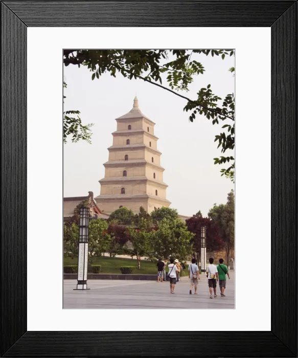 Framed Print : Big Goose Pagoda Park, Tang Dynasty built in 652 by Emperor Gaozong, Xian City Framed Print : Big Goose Pagoda Park, Tang Dynasty built in 652 by Emperor Gaozong, Xian City