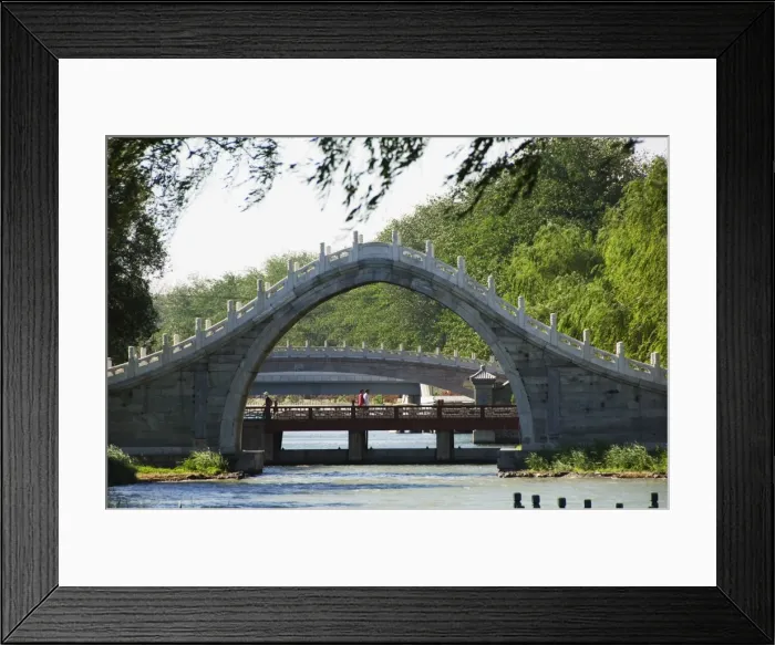 Framed Print : A steeply arched bridge on Lake Kunming at Yihe Yuan (The Summer Palace) Framed Print : A steeply arched bridge on Lake Kunming at Yihe Yuan (The Summer Palace)