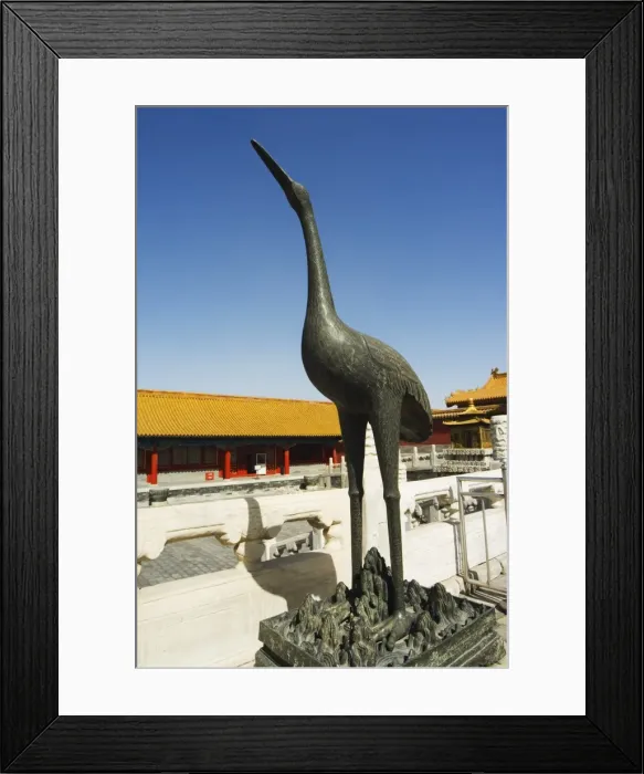 Framed Print : A statue of a stork in Zijin Cheng, The Forbidden City Palace Museum, UNESCO World Heritage Site Framed Print : A statue of a stork in Zijin Cheng, The Forbidden City Palace Museum, UNESCO World Heritage Site