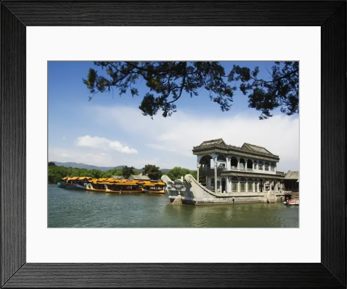Framed Print : The Marble Boat at Yihe Yuan (The Summer Palace), UNESCO World Heritage Site Framed Print : The Marble Boat at Yihe Yuan (The Summer Palace), UNESCO World Heritage Site