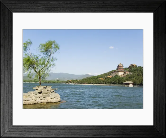 Framed Print : Tower of Buddhist Incense on Longevity Hill and Kunming Lake at Yihe Yuan Framed Print : Tower of Buddhist Incense on Longevity Hill and Kunming Lake at Yihe Yuan