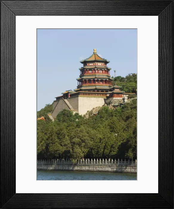 Framed Print : Tower of Buddhist Incense on Longevity Hill and Kunming Lake at Yihe Yuan Framed Print : Tower of Buddhist Incense on Longevity Hill and Kunming Lake at Yihe Yuan