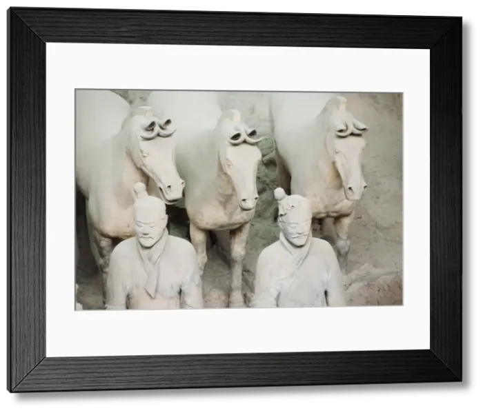 Framed Print : Pit 1 Mausoleum of the first Qin Emperor housed in The Museum of the Terracotta Warriors opened in 1979 near Xian City, Shaanxi Province Framed Print : Pit 1 Mausoleum of the first Qin Emperor housed in The Museum of the Terracotta Warriors opened in 1979 near Xian City, Shaanxi Province