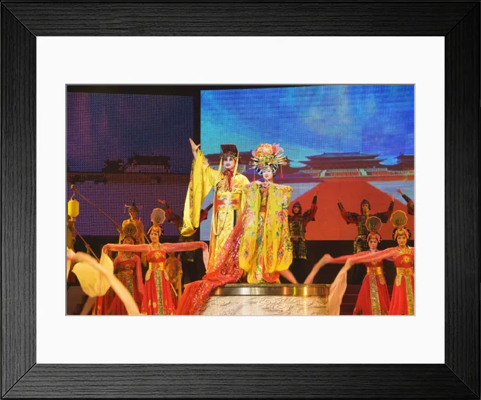 Framed Print : Tang Dynasty dance dating from between 618 and 907AD and Music Show at the Sunshine Grand Theatre Framed Print : Tang Dynasty dance dating from between 618 and 907AD and Music Show at the Sunshine Grand Theatre