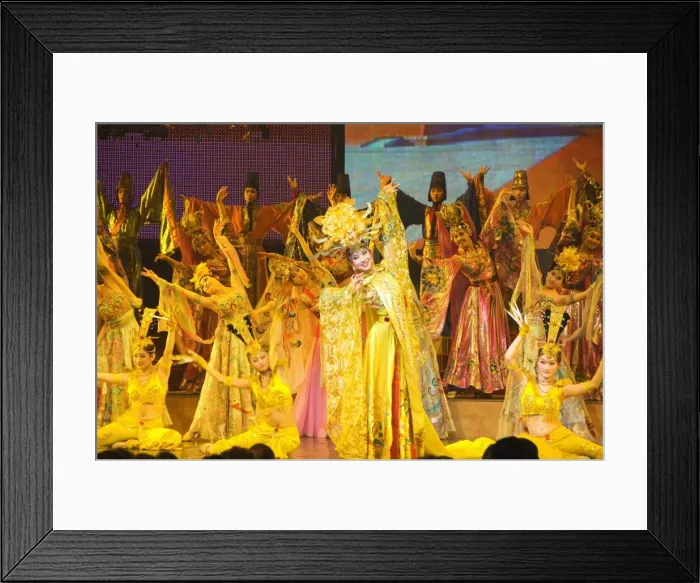 Framed Print : Tang Dynasty dance dating from between 618 and 907AD and Music Show at the Sunshine Grand Theatre Framed Print : Tang Dynasty dance dating from between 618 and 907AD and Music Show at the Sunshine Grand Theatre