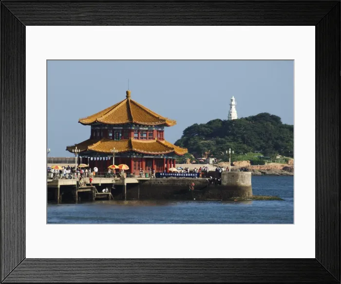 Framed Print : Huilan Pavilion seaside beach resort and host of the sailing events of the 2008 Olympic Games Framed Print : Huilan Pavilion seaside beach resort and host of the sailing events of the 2008 Olympic Games