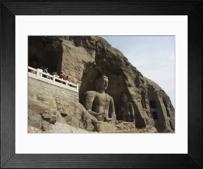 Framed Print : Buddhist statues of Yungang Caves cut during the Northern Wei Dynasty in 460 AD Framed Print : Buddhist statues of Yungang Caves cut during the Northern Wei Dynasty in 460 AD