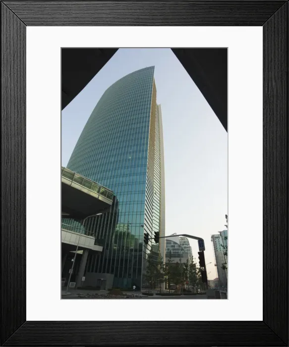 Framed Print : Modern architecture in Zhongcuan Plaza electronic town, Haidian district Framed Print : Modern architecture in Zhongcuan Plaza electronic town, Haidian district