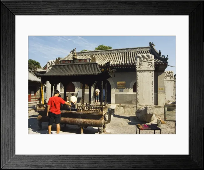 Framed Print : White Cloud Temple (Baiyun Guan) tended by Taoist monks and founded in AD 739 with todays buildings dating from the Ming and Qing dynasties, Beijing Framed Print : White Cloud Temple (Baiyun Guan) tended by Taoist monks and founded in AD 739 with todays buildings dating from the Ming and Qing dynasties, Beijing