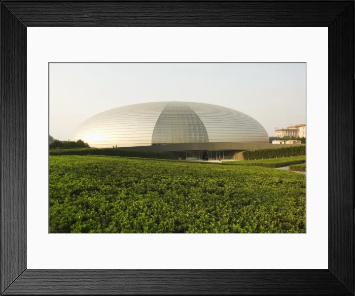 Framed Print : The National Theatre Opera House, also known as The Egg designed by French architect Paul Andreu Framed Print : The National Theatre Opera House, also known as The Egg designed by French architect Paul Andreu