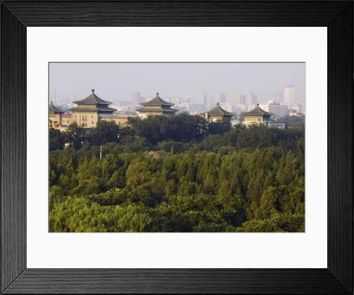 Framed Print : Chinese style buildings in Beihai Park, Beijing, China, Asia Framed Print : Chinese style buildings in Beihai Park, Beijing, China, Asia