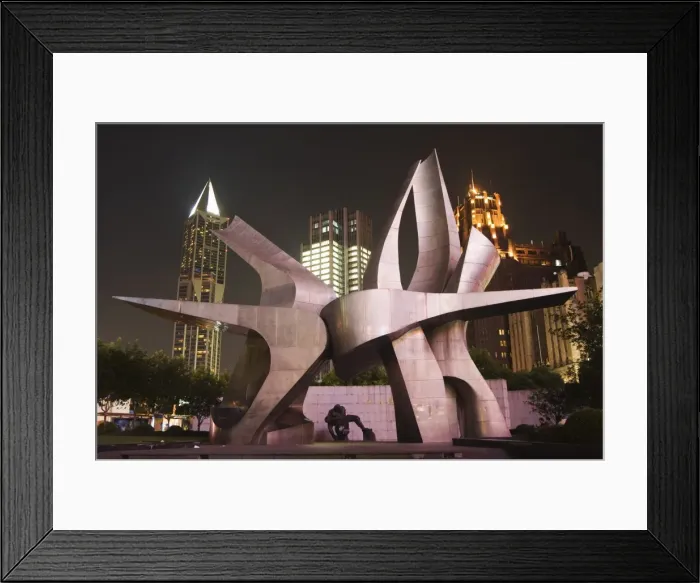 Framed Print : Modern art installation to commemorate the 530 revolution (May 15th 1925) Framed Print : Modern art installation to commemorate the 530 revolution (May 15th 1925)