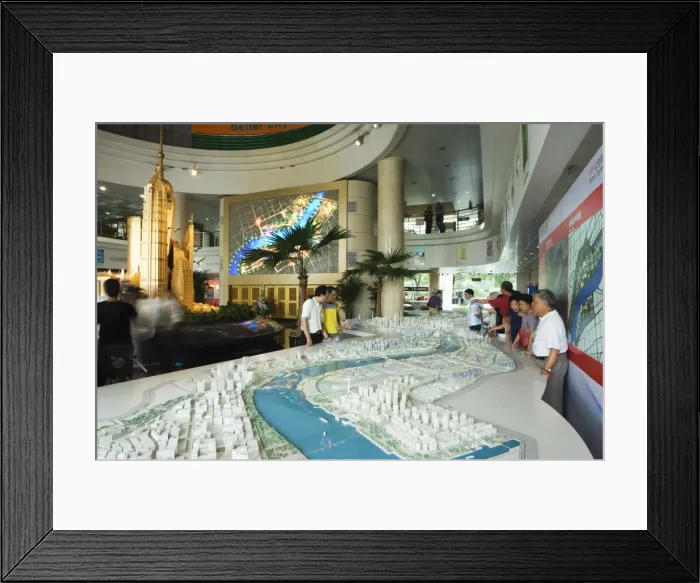 Framed Print : Scale plan of the Shanghai of the future, Shanghai Urban Planning and Expo 2010 Exhibition Hall Framed Print : Scale plan of the Shanghai of the future, Shanghai Urban Planning and Expo 2010 Exhibition Hall