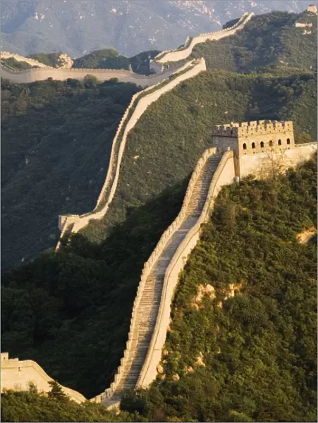 Great Wall of China at Badaling, first built during the Ming dynasty between 1368 and 1644, restored in the 1980s, UNESCO World Heritage Site, near Beijing, Hebei Province, China, Asia