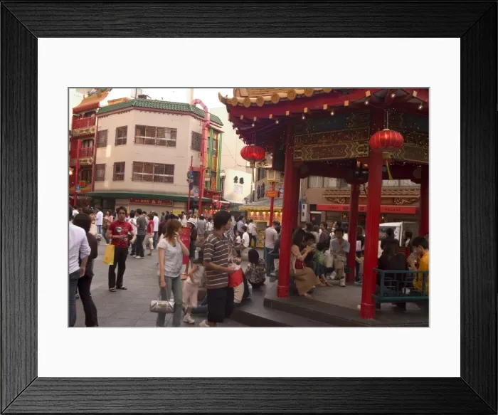 Framed Print : China Town, Kobe city, Kansai, Honshu island, Japan, Asia Framed Print : China Town, Kobe city, Kansai, Honshu island, Japan, Asia