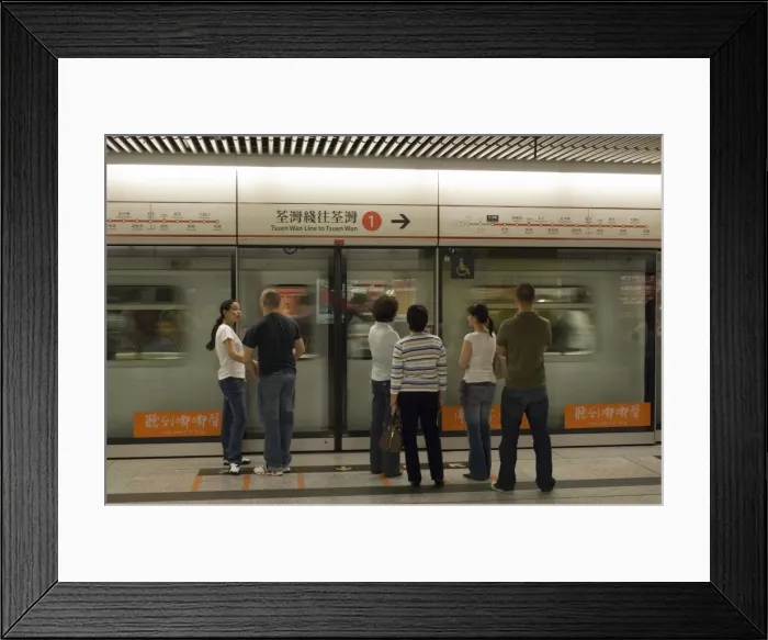 Framed Print : Tsim Sha Tsui MTR subway station, Kowloon, Hong Kong, China, Asia Framed Print : Tsim Sha Tsui MTR subway station, Kowloon, Hong Kong, China, Asia