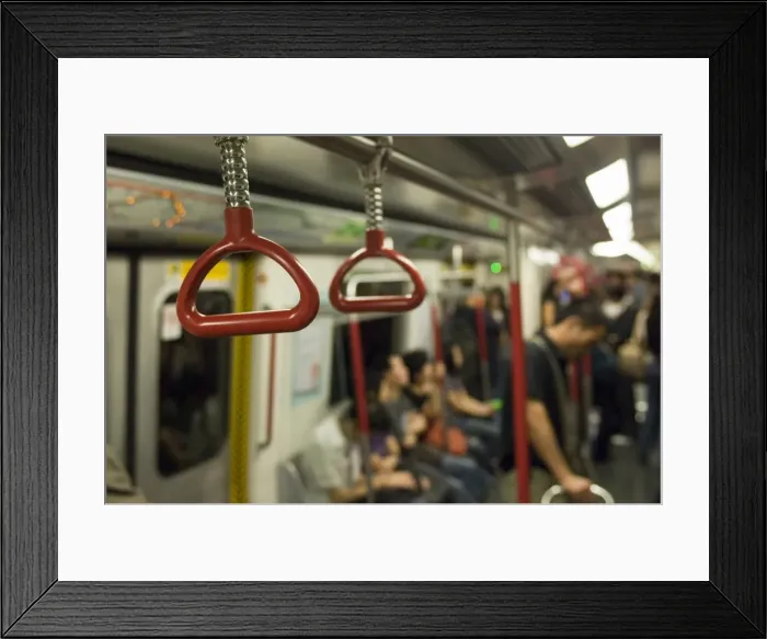 Framed Print : MTR subway, Hong Kong, China, Asia Framed Print : MTR subway, Hong Kong, China, Asia