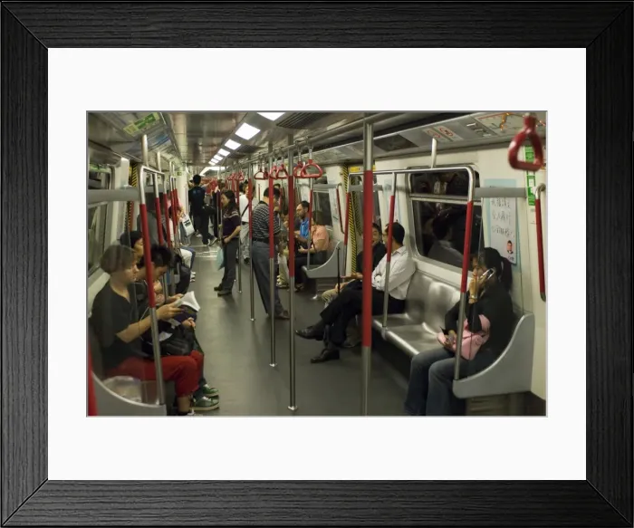 Framed Print : MTR subway, Hong Kong, China, Asia Framed Print : MTR subway, Hong Kong, China, Asia