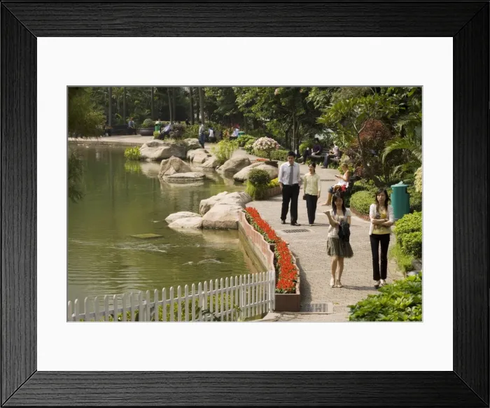 Framed Print : Hong Kong Park, Central district, Hong Kong, China, Asia Framed Print : Hong Kong Park, Central district, Hong Kong, China, Asia