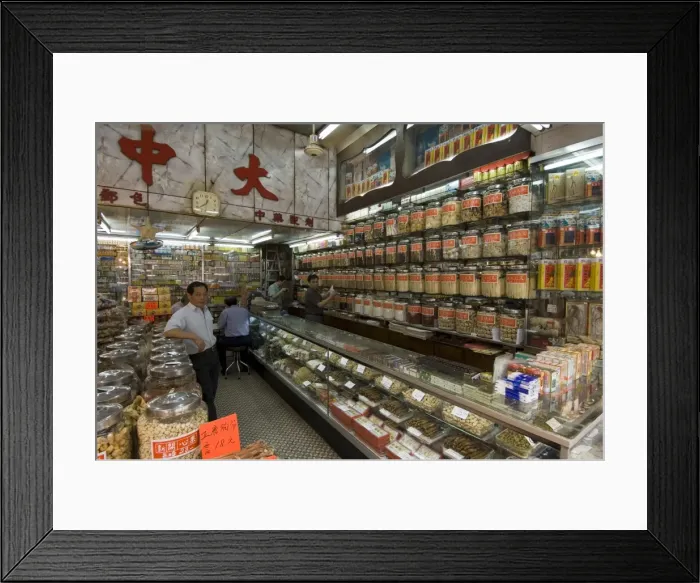 Framed Print : Traditional Chinese medicine, Mong Kok district, Kowloon, Hong Kong, China, Asia Framed Print : Traditional Chinese medicine, Mong Kok district, Kowloon, Hong Kong, China, Asia