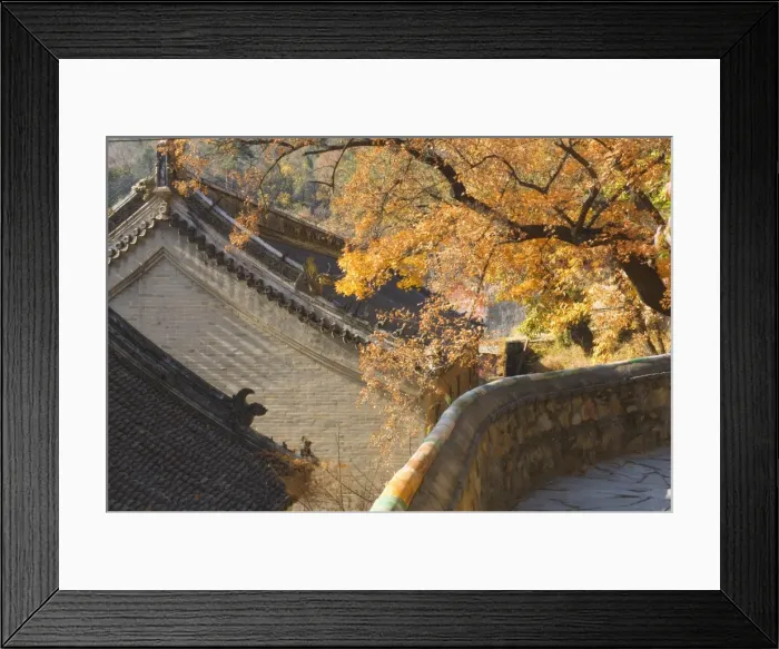 Framed Print : Autumn scene, Tanzhe Temple, Beijing, China, Asia Framed Print : Autumn scene, Tanzhe Temple, Beijing, China, Asia