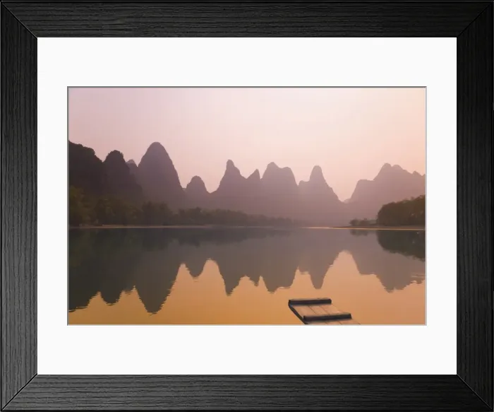 Framed Print : Li Jiang (Li River), Yangshuo, Guangxi Province, China, Asia Framed Print : Li Jiang (Li River), Yangshuo, Guangxi Province, China, Asia