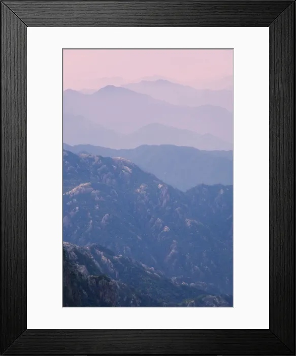 Framed Print : White Cloud scenic area, Huang Shan (Yellow Mountain), UNESCO World Heritage Site